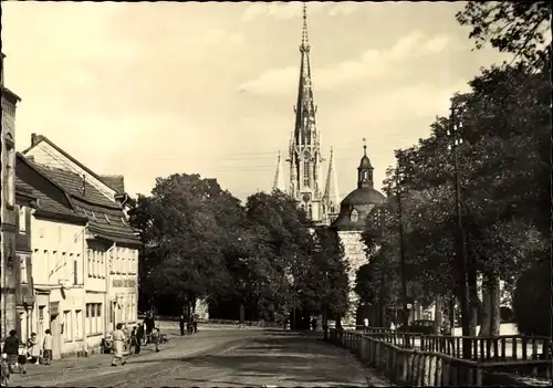 Ak Mühlhausen in Thüringen, Blick zur Marienkirche