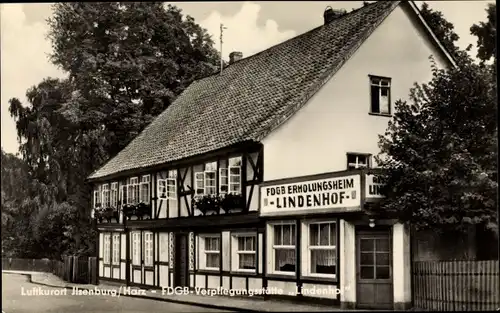 Ak Ilsenburg am Nordharz, FDGB Verpflegungsgaststätte Lindenhof