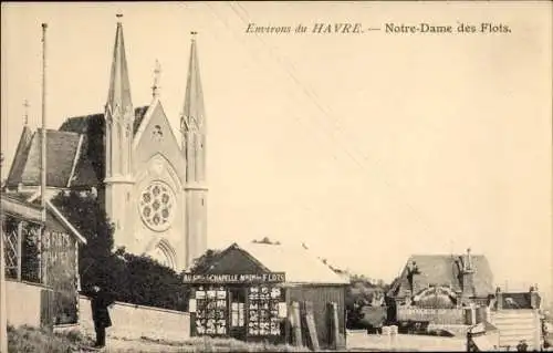 Ak Sainte Adresse Seine Maritime, Chapelle Notre Dame des Flots