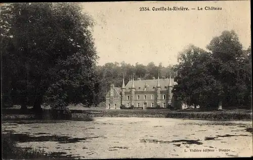 Ak Ouville la Riviere Seine Maritime, Le Chateau