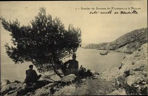 Ak Niolon Le Rove Bouches du Rhone, Sentier de Douane de Figuerolle a Niolon