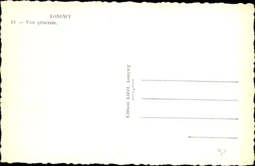 Ak Longwy Meurthe et Moselle, Vue generale