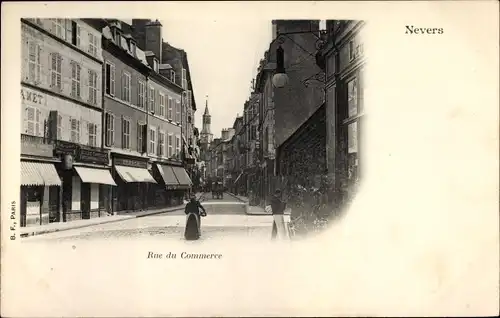 Ak Nevers Nièvre, Rue du Commerce