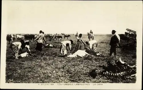 Ak Argentinien, Costumbres Campestres, La Capa