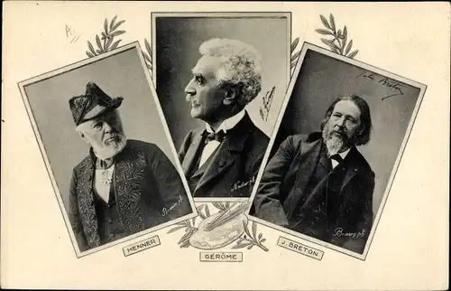 Ak Maler Henner, Gerome, J Breton, Les Annales Politiques et Literaires