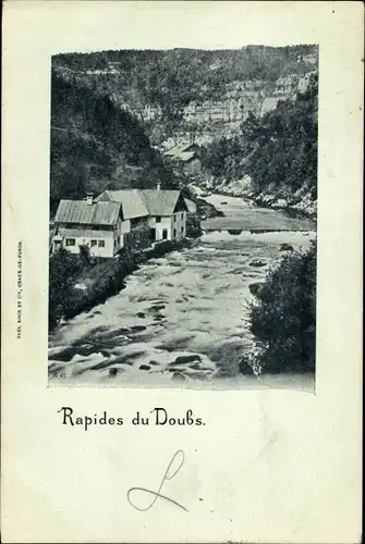 Ak Les Brenets Kanton Neuenburg, Rapides du Doubs