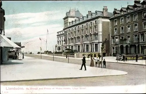 Ak Llandudno Wales, St. George and Price of Wales Hotel, Lloyd Street