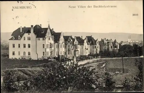 Ak Naumburg an der Saale, Neue Villen in der Buchholzstraße