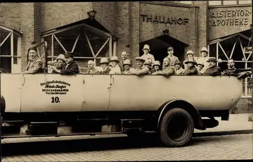 Foto Ak Hamburg Mitte Altstadt, Bus, Busrundfahrt, Thaliahof, Alstertorapotheke