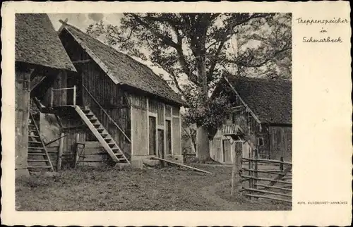 Ak Schmarbeck Faßberg Lüneburger Heide, Treppenspeicher