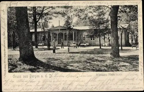 Ak Bergen an der Dumme, Schützenplatz