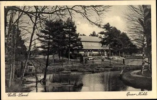 Ak Celle in Niedersachsen, Quarzmühle, Wasserpartie