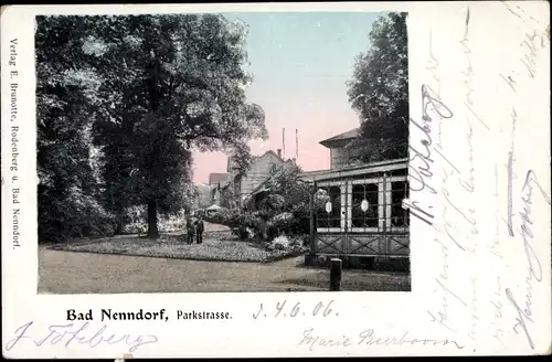 Ak Bad Nenndorf an der Weser, Parkstraße