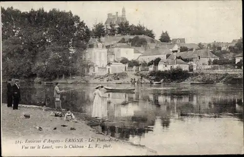 Ak Mûrs Erigné Maine et Loire, Les Ponts de Ce, le Louet, le Chateau