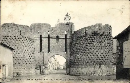 Ak Montreuil Bellay Maine et Loire, Porte Saint Jean