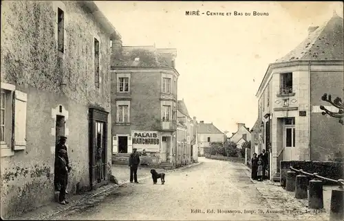 Ak Miré Maine et Loire, Centre et bas du Bourg, Palais Marchands