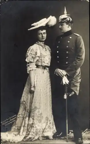 Ak Eitel Friedrich Prinz von Preußen, Sophie Charlotte von Oldenburg