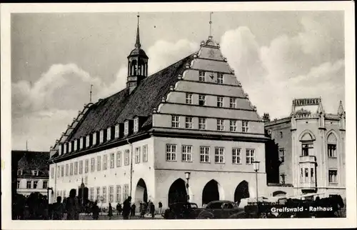 Ak Hansestadt Greifswald, Rathaus