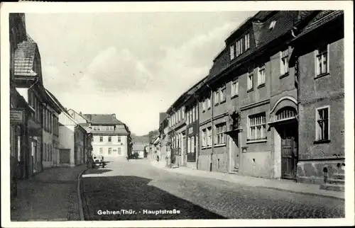 Ak Gehren Ilmenau im Ilm Kreis Thüringen, Hauptstraße