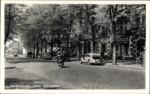 Ak Werder an der Havel, Unter den Linden