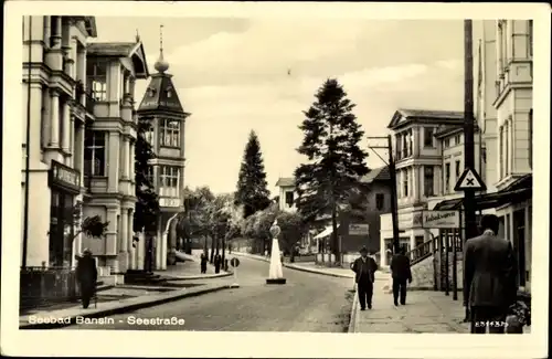 Ak Ostseebad Bansin Heringsdorf auf Usedom, Seestraße