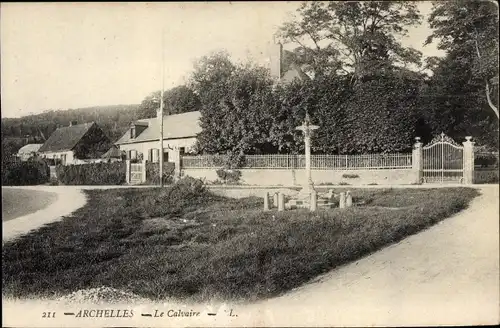 Ak Archelles Arques la Bataille Seine Maritime, Le Calvaire