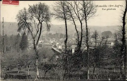 Ak Monville Seine Maritime, Vue générale