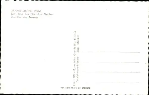 Ak Grande Synthe Nord, Cite des Nouvelles Synthes, Quartier des Sevants