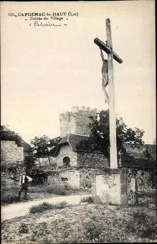 Ak Capdenac Lot, Entree du Village