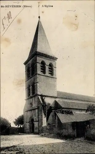 Ak Saint Révérien Nièvre, L'Eglise