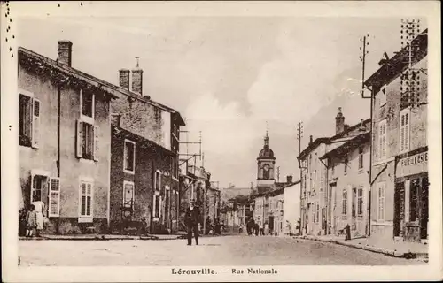 Ak Lerouville Lothringen Meuse, Rue Nationale
