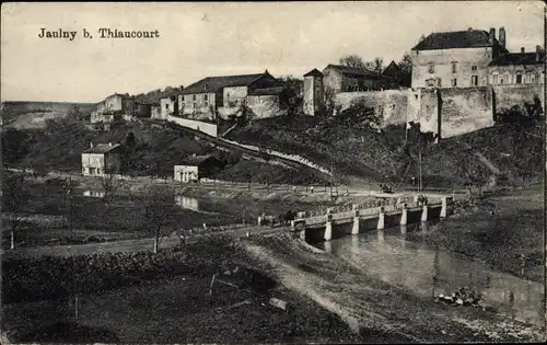 Ak Jaulny Thiaucourt Meurthe et Moselle, Blick auf den Ort