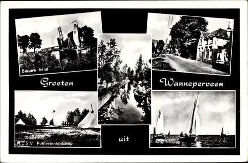 Ak Wanneperveen Overijssel, R. C. S. V. Puntertentenkamp, Blauwe Hand