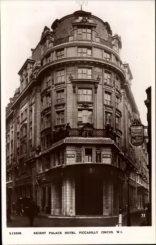 Ak London City, Regent Palace Hotel, Piccadilly Circus