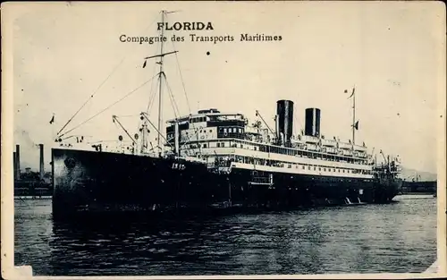 Ak SGTM Dampfer Florida, Société Générale des Transports Maritimes