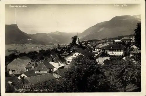 Ak Ballaigues Kanton Waadt, Vue generale, Mont d'Or, Dent de Vaulion