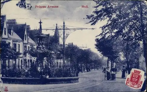 Ak Kingston upon Hull Yorkshire, Princes Avenue