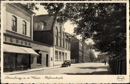 Ak Nienburg an der Weser, Hafenstraße