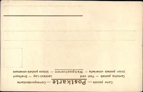 Künstler Litho Bauer beim Pflügen, Ochsen