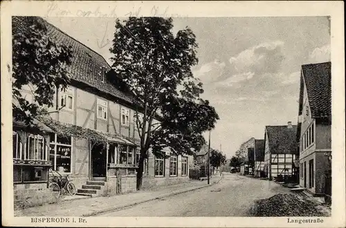 Ak Bisperode Coppenbrügge Niedersachsen, Langestraße, Geschäft