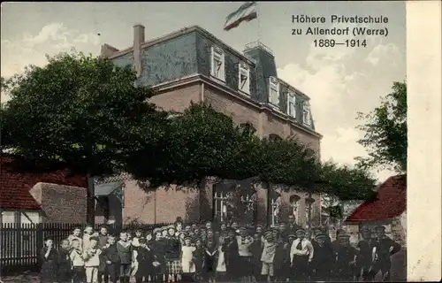 Ak Bad Sooden Allendorf in Hessen, Höhere Privatschule, Gruppenbild Kinder