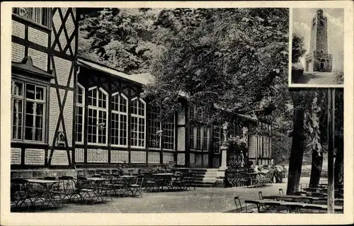 Ak Eschwege an der Werra, Restaurant Zur Leuchtbergshalle, Aussichtsturm