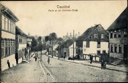 Ak Clausthal Zellerfeld im Oberharz, Osteröder Straße