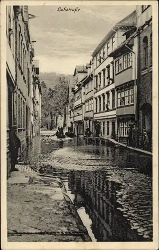 Ak Hann Münden in Niedersachsen, Lohstraße, Hochwasser