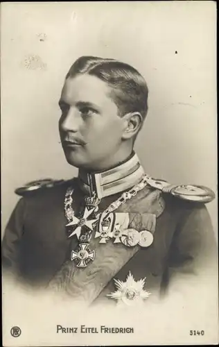 Ak Eitel Friedrich Prinz von Preußen, Portrait