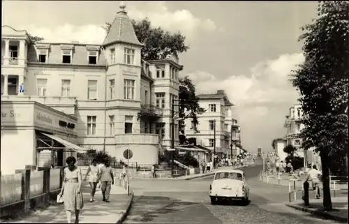 Ak Ostseebad Bansin Heringsdorf auf Usedom, FDGB-Erholungsheim Marchlewski, Karl-Marx-Straße