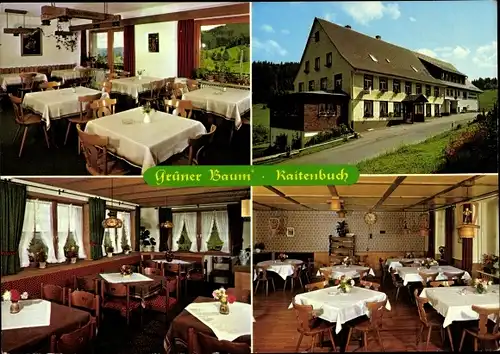 Ak Raitenbuch Lenzkirch im Schwarzwald, Gasthaus Grüner Baum, Innenansicht