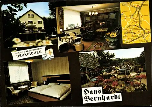 Ak Neukirchen Knüll Nordhessen, Pension Haus Bernhardt, Lehmkaute 1, Innenansicht