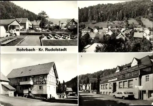 Ak Rohrbach in Thüringen, Teilansicht, Gaststätte Sorbitzgrund