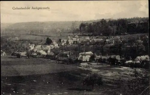 Ak Audignicourt Aisne, Gesamtansicht